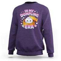 In My Dumpling Era Kawaii Pastel Graphic Sweatshirt Retro Groovy Glitter Bao Steamer Basket