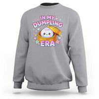 In My Dumpling Era Kawaii Pastel Graphic Sweatshirt Retro Groovy Glitter Bao Steamer Basket