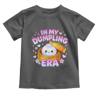 In My Dumpling Era Kawaii Pastel Graphic Toddler T Shirt Retro Groovy Glitter Bao Steamer Basket