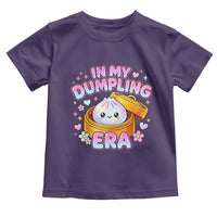 In My Dumpling Era Kawaii Pastel Graphic Toddler T Shirt Retro Groovy Glitter Bao Steamer Basket