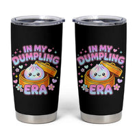 In My Dumpling Era Kawaii Pastel Graphic Tumbler Cup Retro Groovy Glitter Bao Steamer Basket