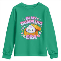 In My Dumpling Era Kawaii Pastel Graphic Youth Sweatshirt Retro Groovy Glitter Bao Steamer Basket