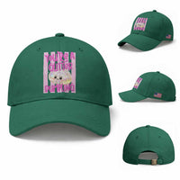 You Are A Glitter Dumpling Cute Preppy Pastel Graphic Baseball Cap Kawaii Pastel Pink Striped Food Quote