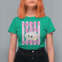 You Are A Glitter Dumpling Cute Preppy Pastel Graphic T Shirt For Women Kawaii Pastel Pink Striped Food Quote