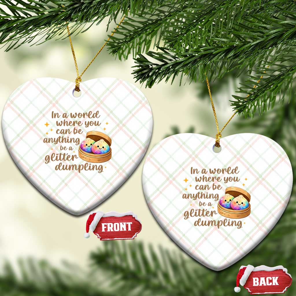 Be A Glitter Dumpling Kawaii Graphic Ceramic Ornament In A World Squish Squad Mystery Box