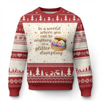 Be A Glitter Dumpling Kawaii Graphic Ugly Christmas Sweater In A World Squish Squad Mystery Box