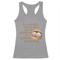 Be A Glitter Dumpling Kawaii Graphic Racerback Tank Top In A World Squish Squad Mystery Box
