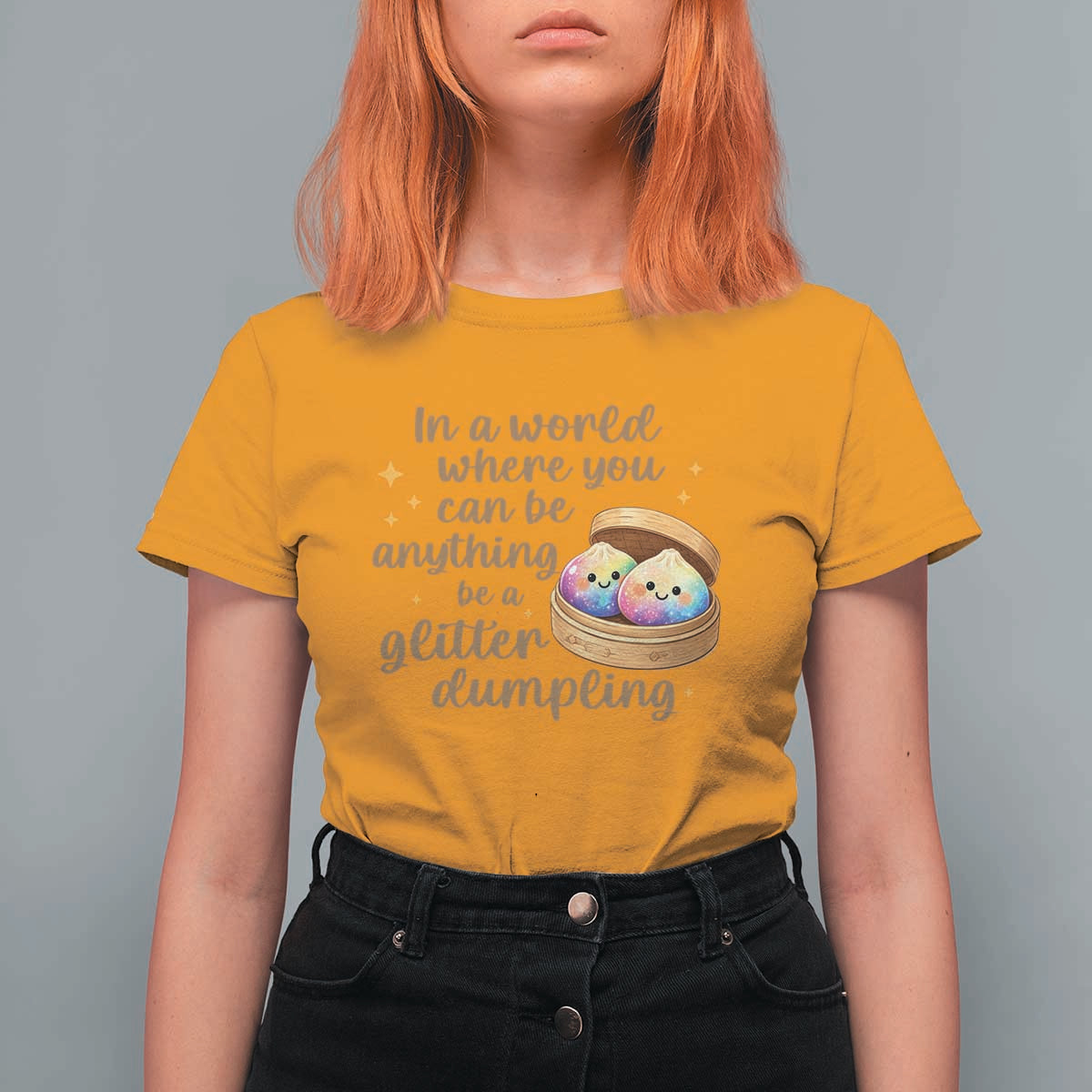 Be A Glitter Dumpling Kawaii Graphic T Shirt For Women In A World Squish Squad Mystery Box