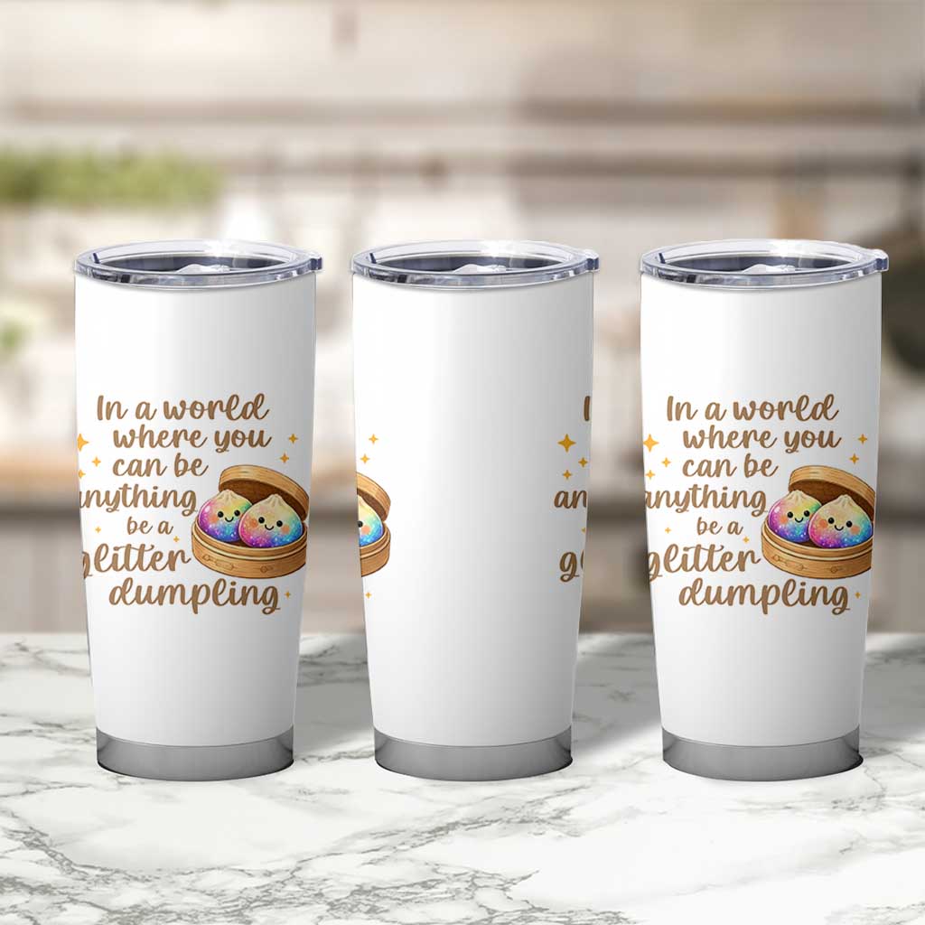Be A Glitter Dumpling Kawaii Graphic Tumbler Cup In A World Squish Squad Mystery Box