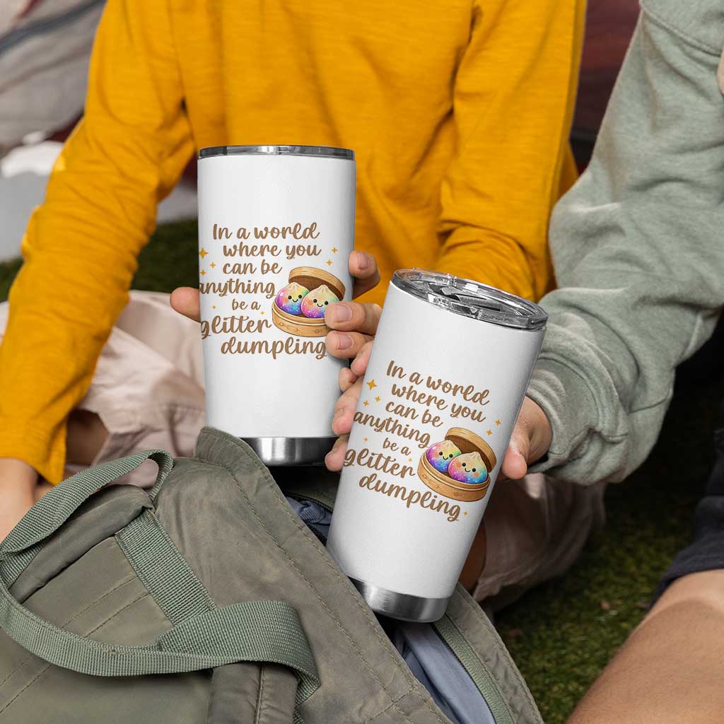 Be A Glitter Dumpling Kawaii Graphic Tumbler Cup In A World Squish Squad Mystery Box