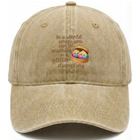 Be A Glitter Dumpling Kawaii Graphic Washed Cotton Baseball Cap In A World Squish Squad Mystery Box