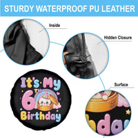 Its My 6th Birthday Kawaii Glitter Dumpling Graphic Spare Tire Cover Cute 6 Years Old Rainbow Bday Girl Party