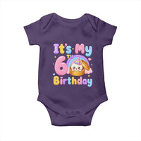 Its My 6th Birthday Kawaii Glitter Dumpling Graphic Baby Onesie Cute 6 Years Old Rainbow Bday Girl Party
