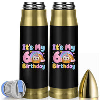Its My 6th Birthday Kawaii Glitter Dumpling Graphic Bullet Tumbler Cute 6 Years Old Rainbow Bday Girl Party