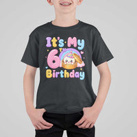 Its My 6th Birthday Kawaii Glitter Dumpling Graphic T Shirt For Kid Cute 6 Years Old Rainbow Bday Girl Party