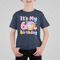 Its My 6th Birthday Kawaii Glitter Dumpling Graphic T Shirt For Kid Cute 6 Years Old Rainbow Bday Girl Party