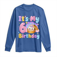 Its My 6th Birthday Kawaii Glitter Dumpling Graphic Long Sleeve Shirt Cute 6 Years Old Rainbow Bday Girl Party