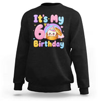 Its My 6th Birthday Kawaii Glitter Dumpling Graphic Sweatshirt Cute 6 Years Old Rainbow Bday Girl Party
