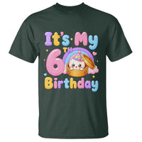 Its My 6th Birthday Kawaii Glitter Dumpling Graphic T Shirt Cute 6 Years Old Rainbow Bday Girl Party
