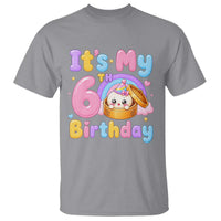 Its My 6th Birthday Kawaii Glitter Dumpling Graphic T Shirt Cute 6 Years Old Rainbow Bday Girl Party
