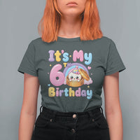 Its My 6th Birthday Kawaii Glitter Dumpling Graphic T Shirt For Women Cute 6 Years Old Rainbow Bday Girl Party