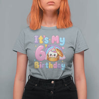 Its My 6th Birthday Kawaii Glitter Dumpling Graphic T Shirt For Women Cute 6 Years Old Rainbow Bday Girl Party