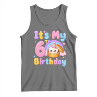 Its My 6th Birthday Kawaii Glitter Dumpling Graphic Tank Top Cute 6 Years Old Rainbow Bday Girl Party