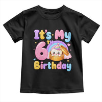 Its My 6th Birthday Kawaii Glitter Dumpling Graphic Toddler T Shirt Cute 6 Years Old Rainbow Bday Girl Party