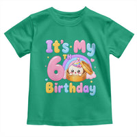 Its My 6th Birthday Kawaii Glitter Dumpling Graphic Toddler T Shirt Cute 6 Years Old Rainbow Bday Girl Party