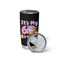 Its My 6th Birthday Kawaii Glitter Dumpling Graphic Tumbler Cup Cute 6 Years Old Rainbow Bday Girl Party