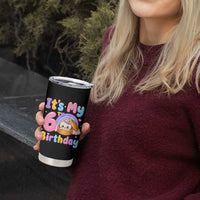 Its My 6th Birthday Kawaii Glitter Dumpling Graphic Tumbler Cup Cute 6 Years Old Rainbow Bday Girl Party