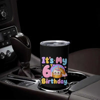 Its My 6th Birthday Kawaii Glitter Dumpling Graphic Tumbler Cup Cute 6 Years Old Rainbow Bday Girl Party