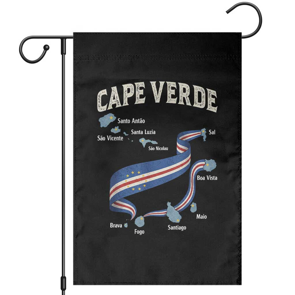 Cape Verde Islands Map National Flag Garden Flag Cabo Verde Archipelago Geography Pride