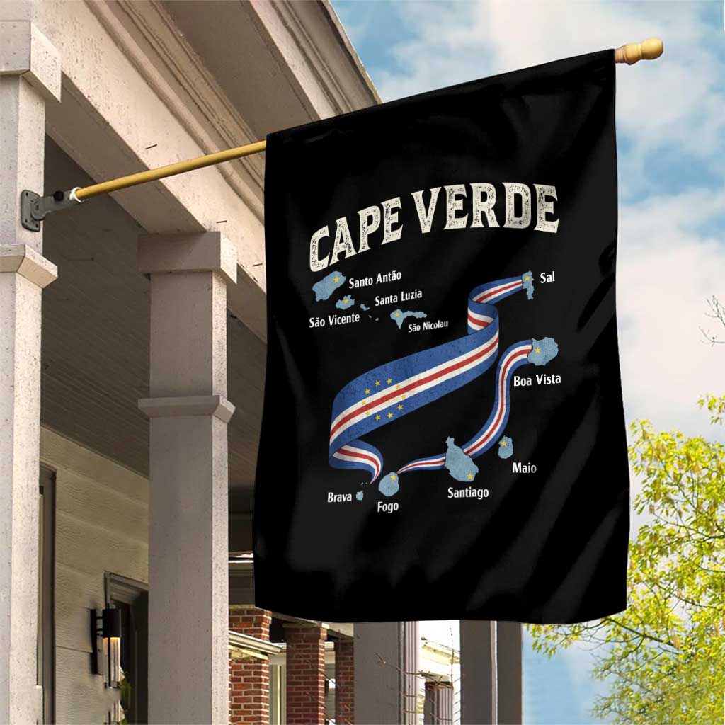 Cape Verde Islands Map National Flag Garden Flag Cabo Verde Archipelago Geography Pride