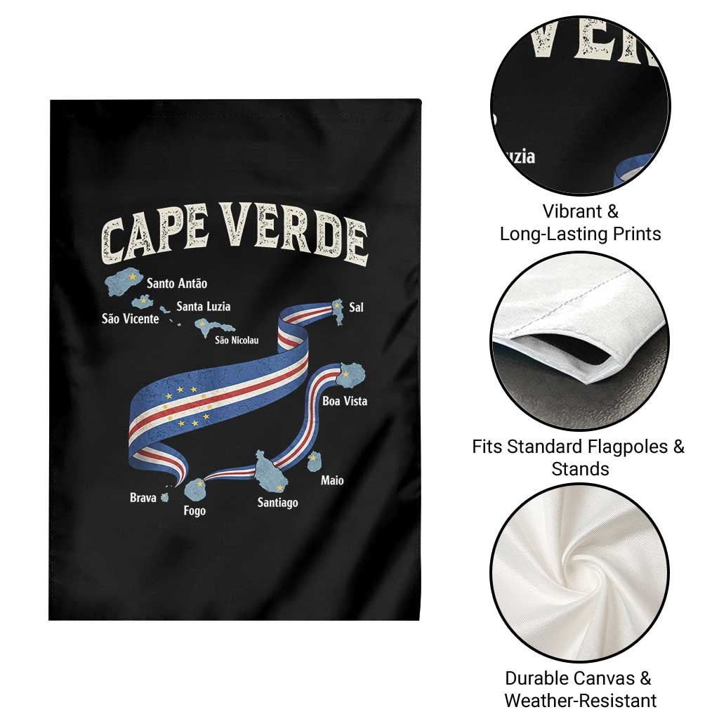Cape Verde Islands Map National Flag Garden Flag Cabo Verde Archipelago Geography Pride