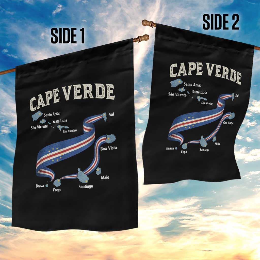 Cape Verde Islands Map National Flag Garden Flag Cabo Verde Archipelago Geography Pride