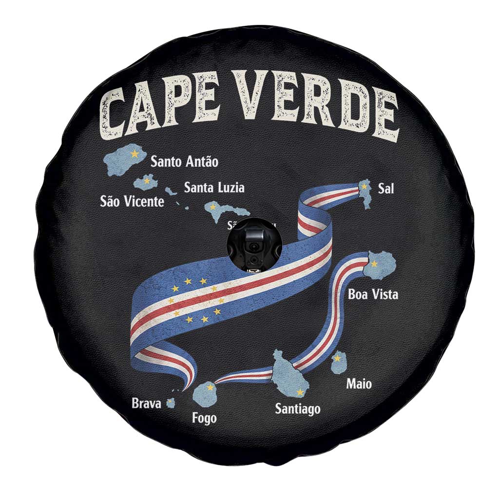 Cape Verde Islands Map National Flag Spare Tire Cover Cabo Verde Archipelago Geography Pride