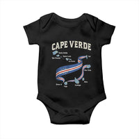 Cape Verde Islands Map National Flag Baby Onesie Cabo Verde Archipelago Geography Pride