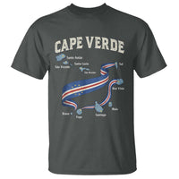 Cape Verde Islands Map National Flag T Shirt Cabo Verde Archipelago Geography Pride