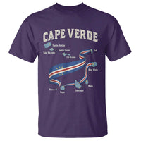 Cape Verde Islands Map National Flag T Shirt Cabo Verde Archipelago Geography Pride