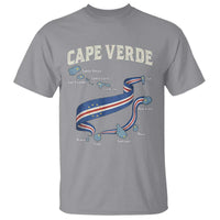 Cape Verde Islands Map National Flag T Shirt Cabo Verde Archipelago Geography Pride