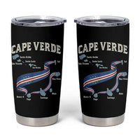 Cape Verde Islands Map National Flag Tumbler Cup Cabo Verde Archipelago Geography Pride
