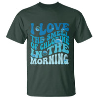 Funny Swimming T Shirt I Love The Smell Of Chlorine In The Morning Groovy - Wonder Print Shop