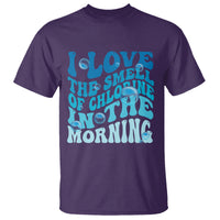 Funny Swimming T Shirt I Love The Smell Of Chlorine In The Morning Groovy - Wonder Print Shop