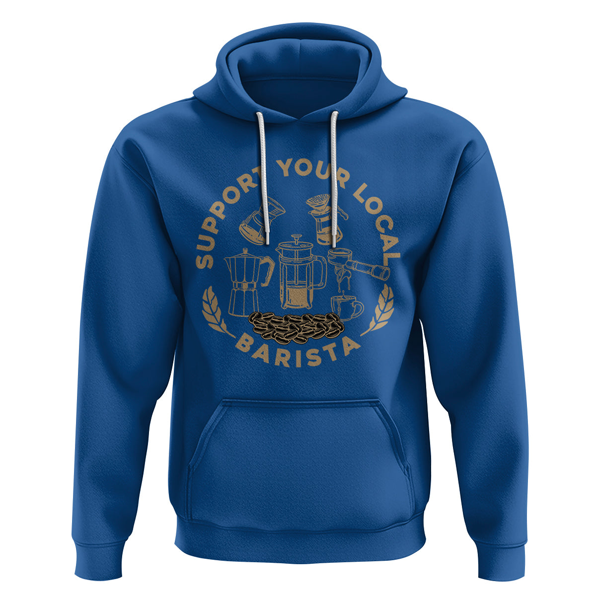 Support Your Local Barista Hoodie Coffee Dealer Things - Wonder Print Shop