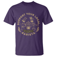 Support Your Local Barista T Shirt Coffee Dealer Things - Wonder Print Shop