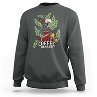 Skeleton Barista Sweatshirt Coffee Dealer Latte Lover - Wonder Print Shop