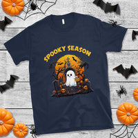 Halloween T Shirt Spooky Season Ghost Boo Scary Night Halloween Costume - Wonder Print Shop