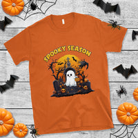 Halloween T Shirt Spooky Season Ghost Boo Scary Night Halloween Costume - Wonder Print Shop