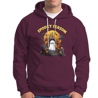 Halloween Hoodie Spooky Season Ghost Boo Scary Night Halloween Costume - Wonder Print Shop